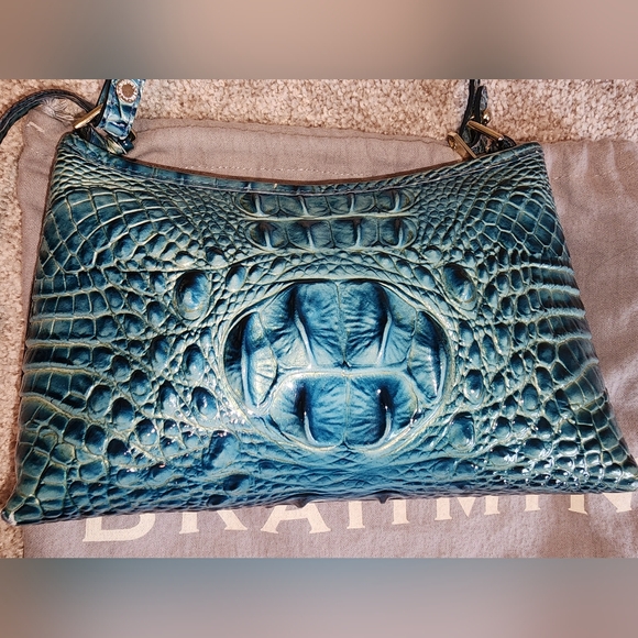 Brahmin Clutch Turquoise Clutch Shoulder Bag - Picture 2 of 16